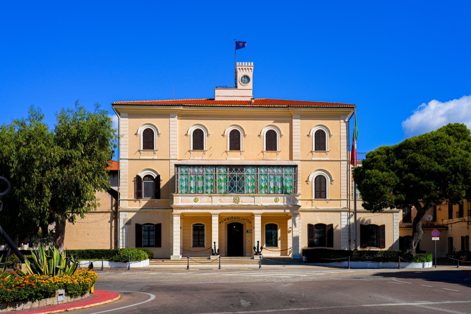 The Ammiragliato building on La Maddalena